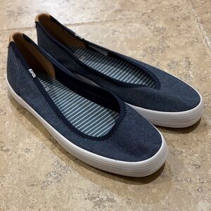 Keds Women's Denim Blue Flats